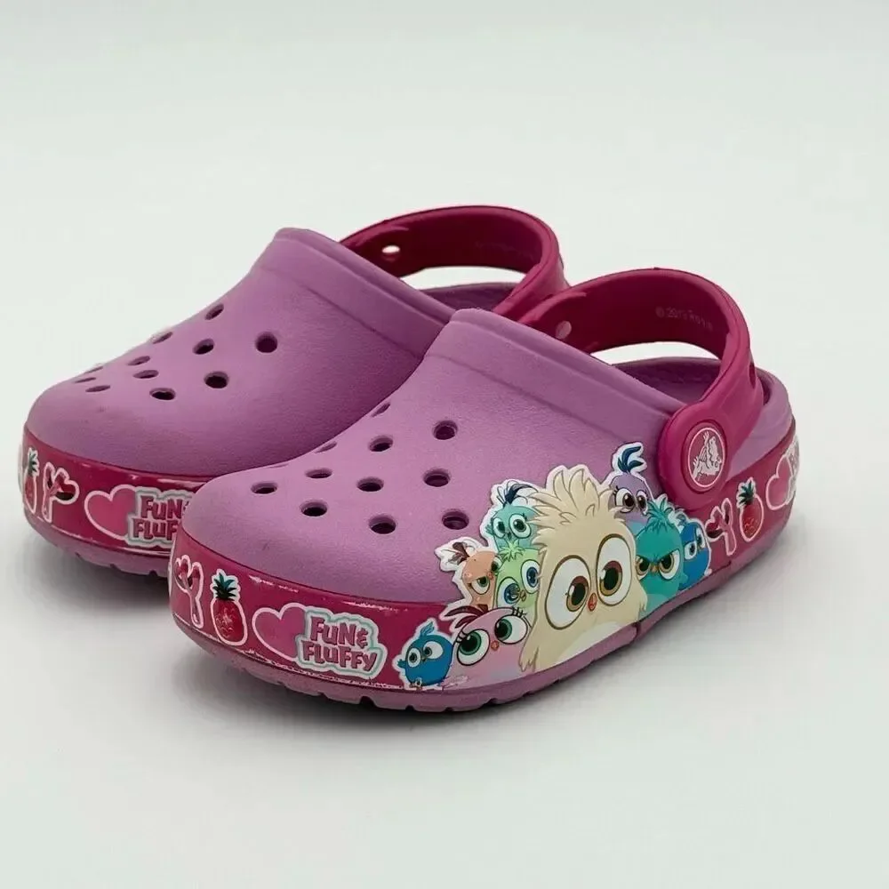 Crocs Girls' Fun Lab Hatchlings Band Lights Clogs - US Size C8 GS